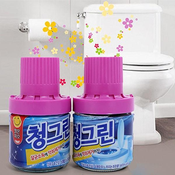 Chai tẩy bồn cầu khử mùi hôi - chai hồng