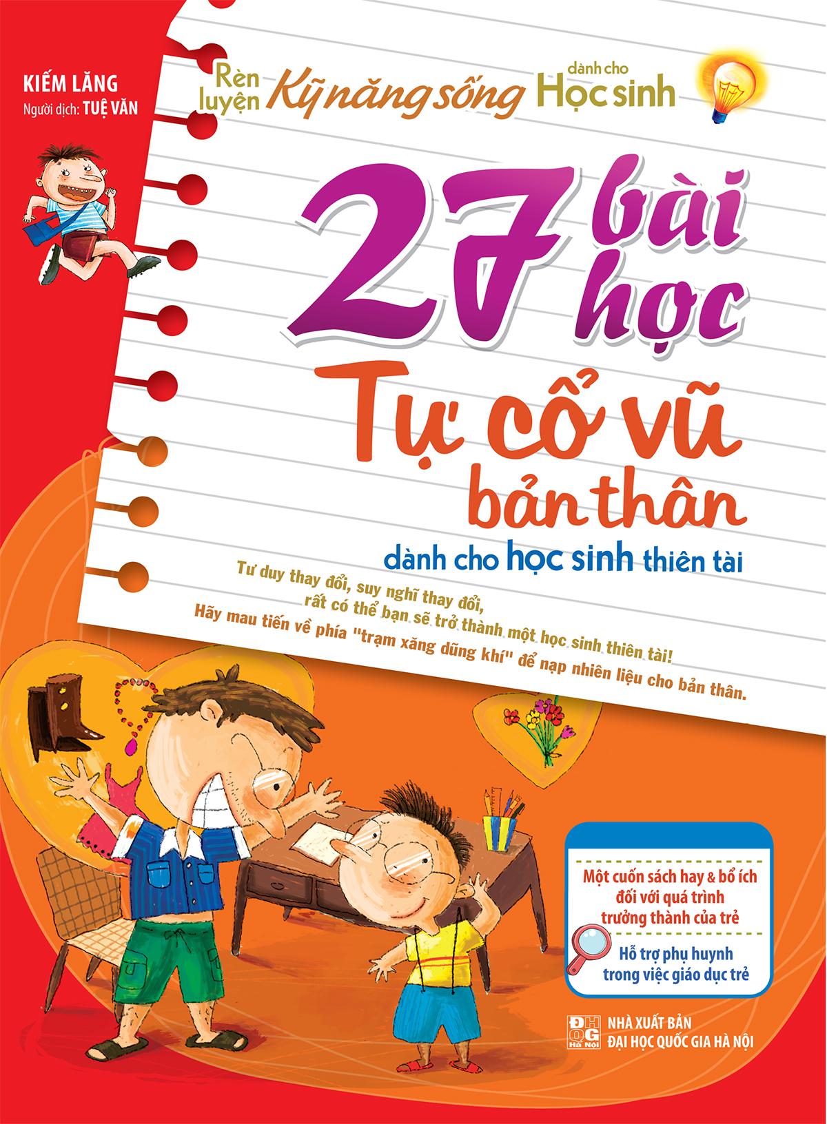 Sách: rèn luyện kỹ năng sống dành cho học sinh - 27 bài học tự cổ vũ bản thân