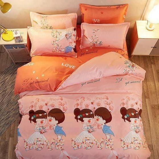 BỘ CHĂN GA GỐI CÔ DÂU + RUỘT CHĂN HÈ.