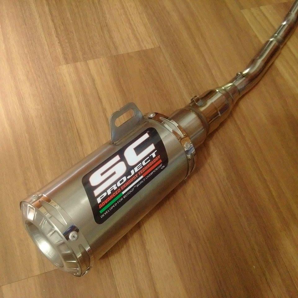[HCM]Pô SC (inox304 nguyên khối) cao cấp  ( tặng cổ pô )_HÌNH THẬT