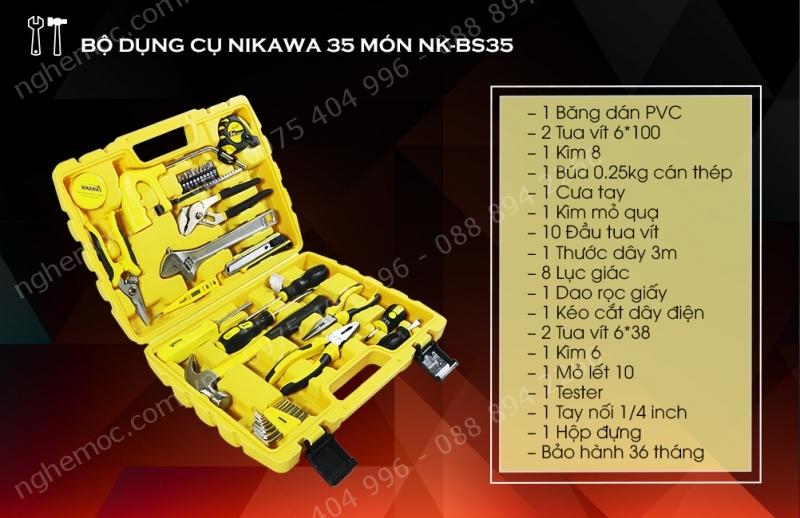 Bộ dụng cụ Nikawa tools 35 món NK-BS35