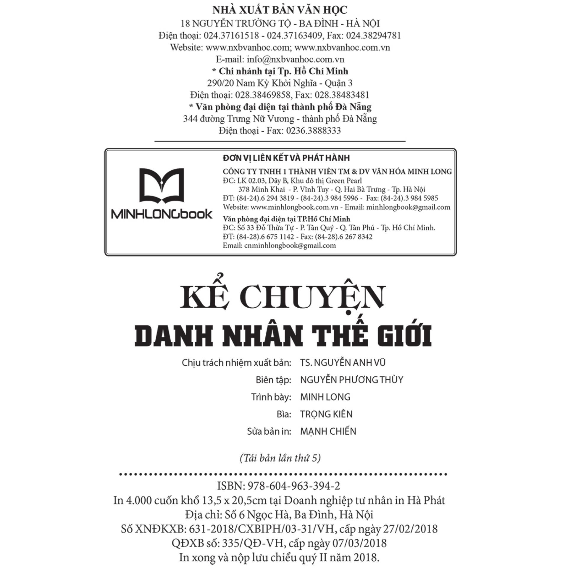 Sách: Kể chuyện Danh nhân Thế Giới (TB) B57