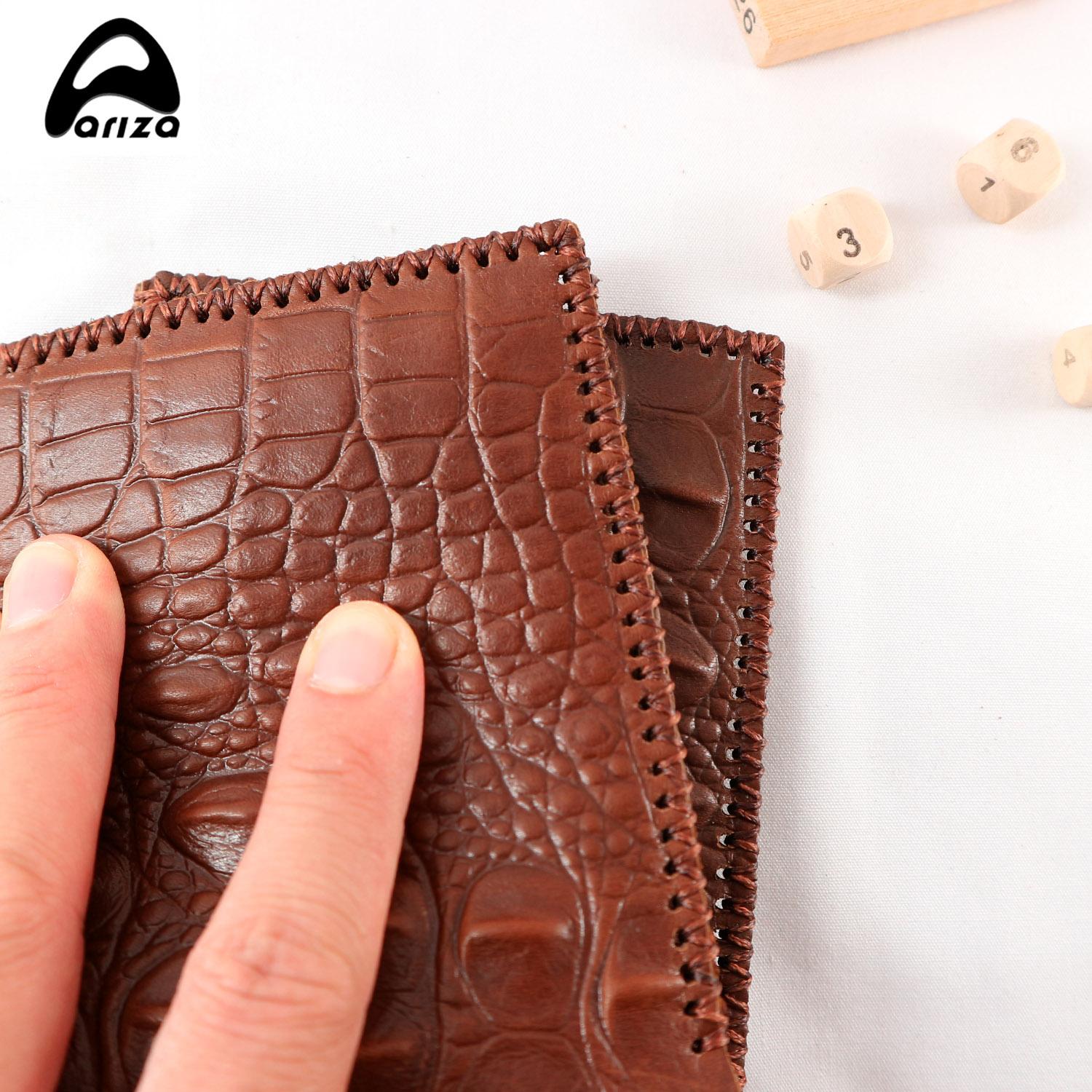 Ví bóp nam da bò thật (100%) vân cá sấu handmade Ariza ( PHAT TIEN SHOP bảo hành 12 tháng)