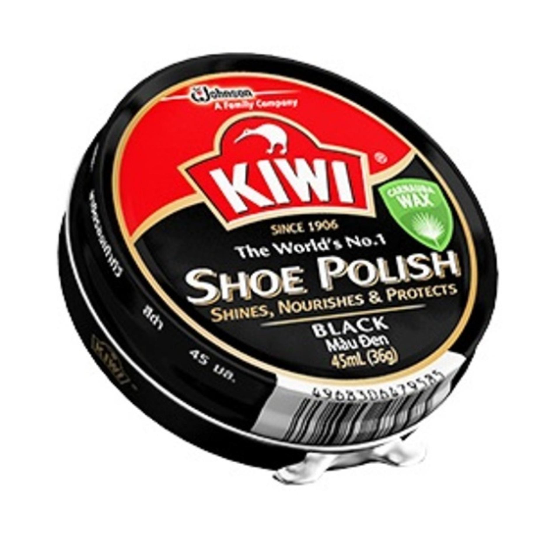 Combo Hộp Xi Đánh Giày Kiwi + Bàn Chải ( xi đen)