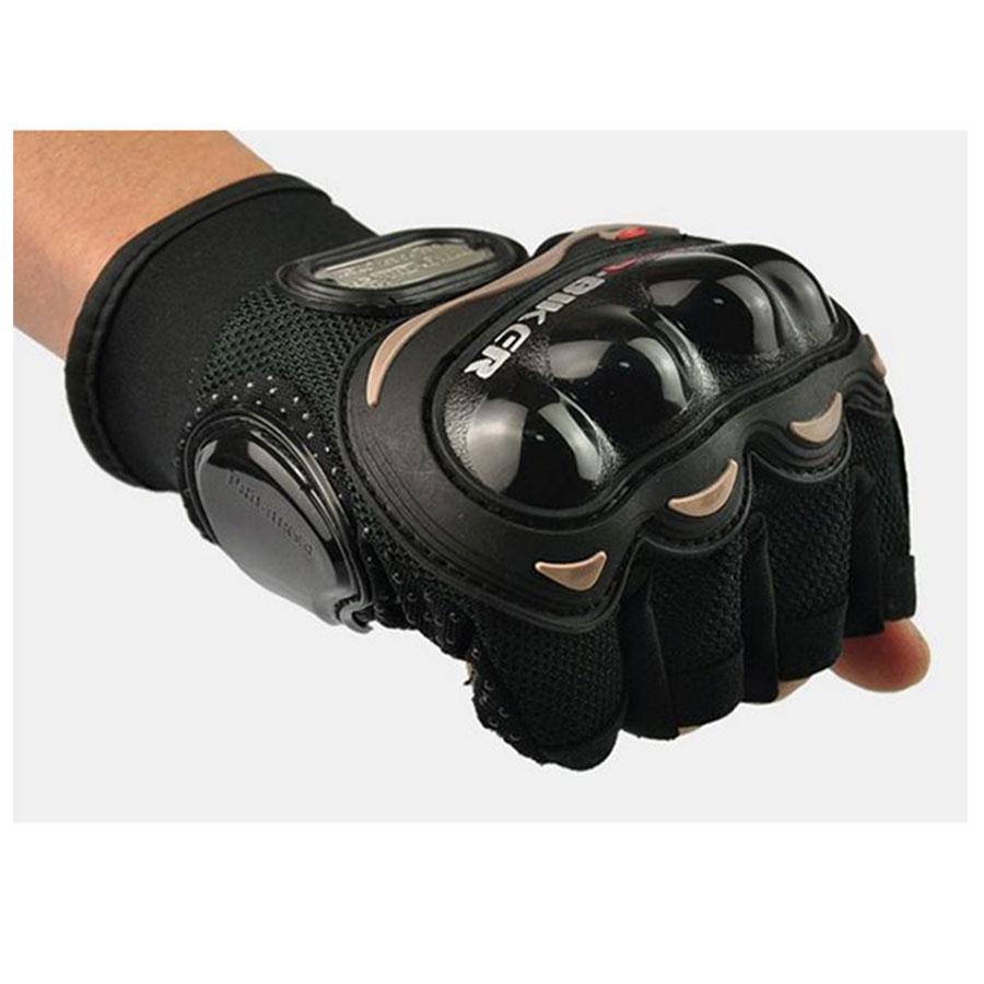[HCM]Găng tay phượt Pro-Biker cụt ngón đen
