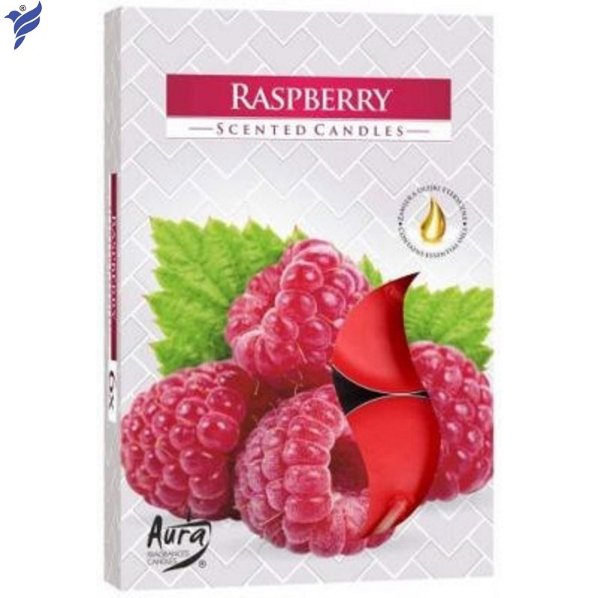 Bộ 5 Hộp nến thơm Tealight Bispol Raspberry BIS5422 (Hương dâu rừng)