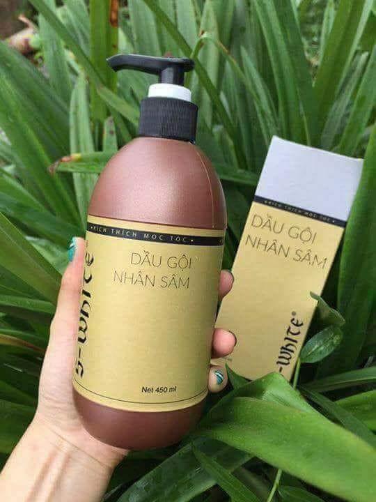 DẦU GỘI NHÂN SÂM ĐÀO SWHITE - 1000ML