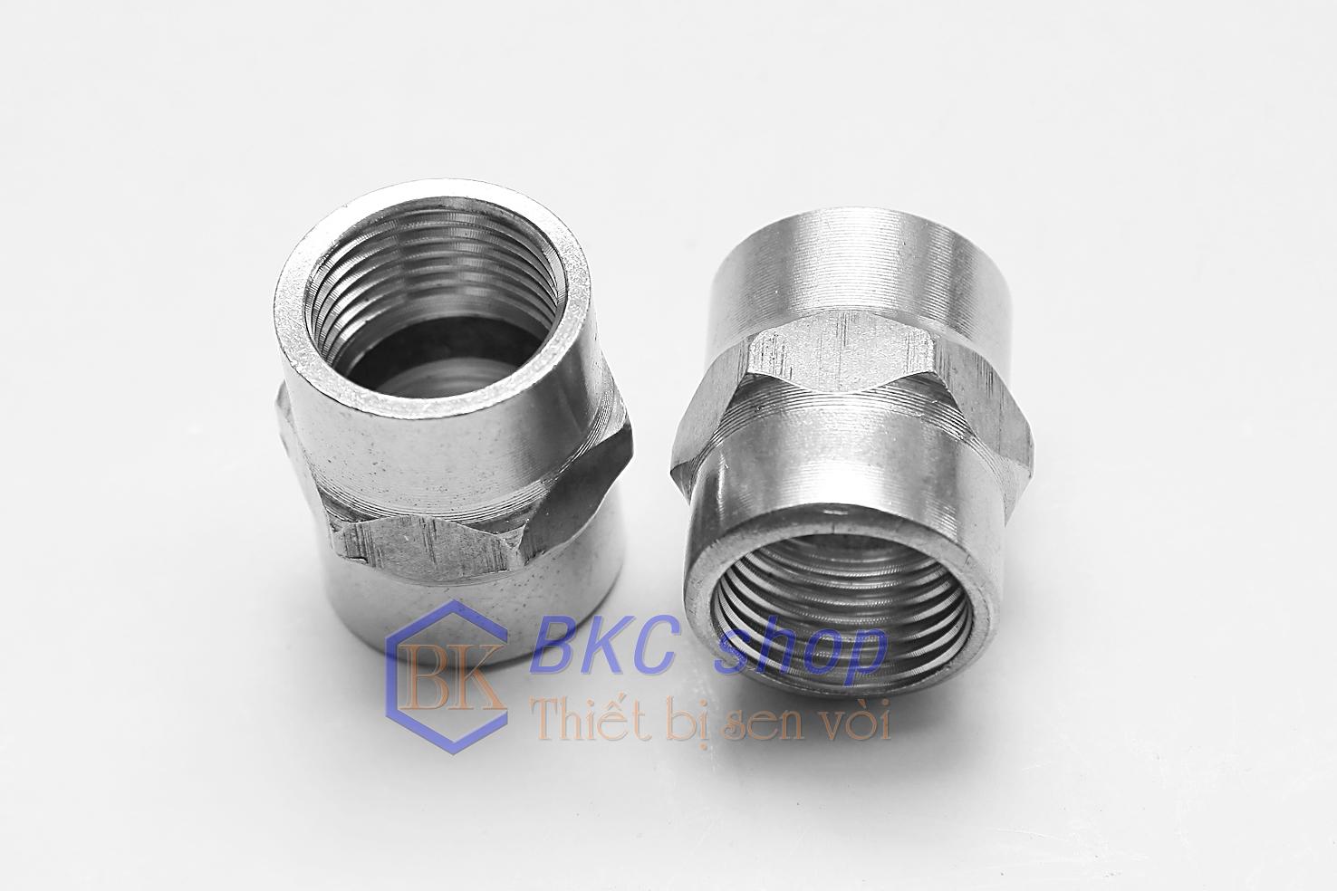[HCM]Bộ 2 đầu nối 2 đầu ren trong inox phi 21