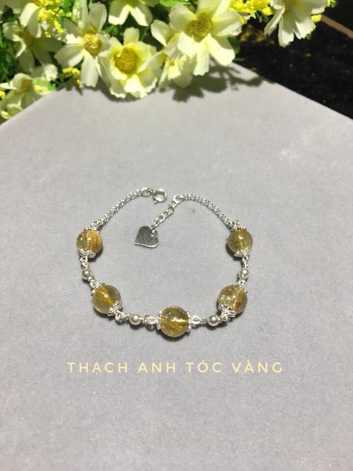 Vòng tay bạc mix đá phong thủy cho các mệnh