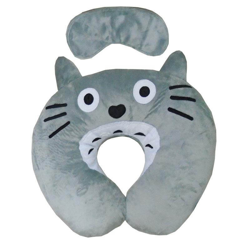 Bộ gối kê cổ + bịt mắt Hali GKC55TTR (Totoro)