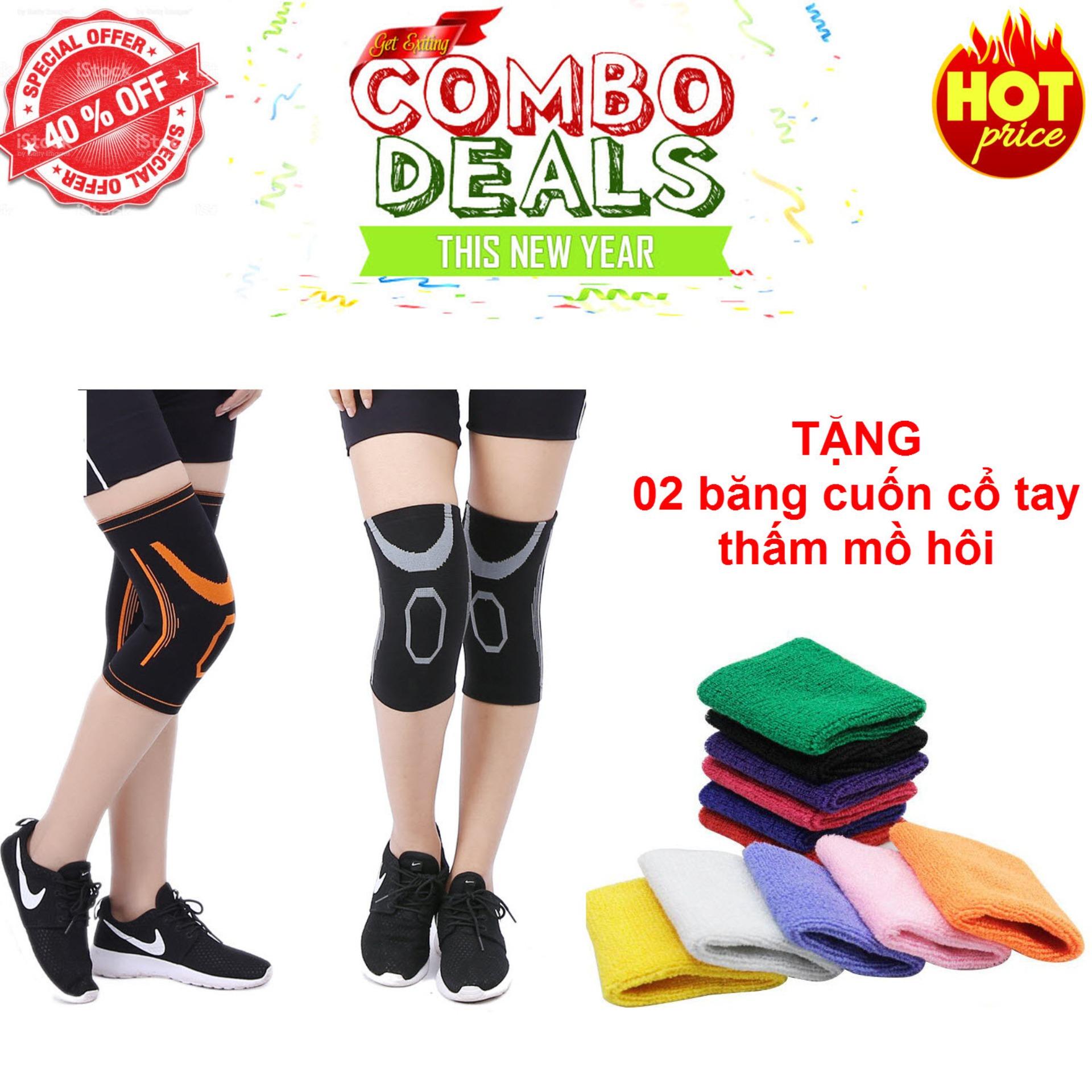 Bộ 02 miếng bảo vệ đầu gối Knee Support - Chất liệu cao cấp