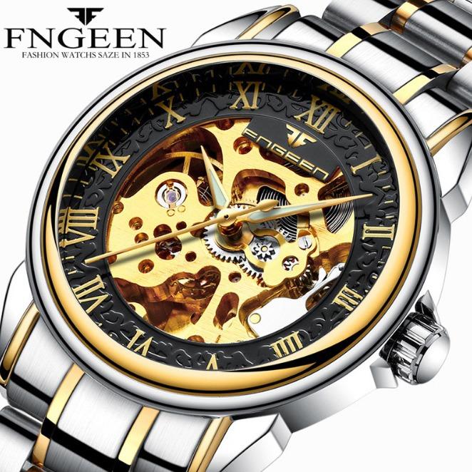 Đồng hồ nam FNGEEN 6688 máy cơ automatic (Nhiều màu)
