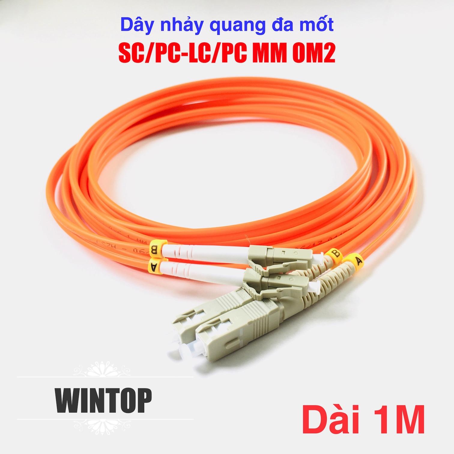 [HCM]Dây nhảy quang MM OM2 SC/PC-LC/PC dài 1M/2M/3M/5M/10M/15M Duplex