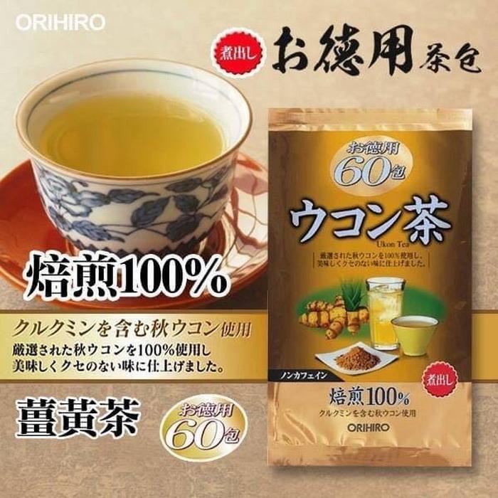 Trà nghệ ukon tea orihiro 60 gói nhật bản hỗ trợ dạ dày giải độc cơ thể
