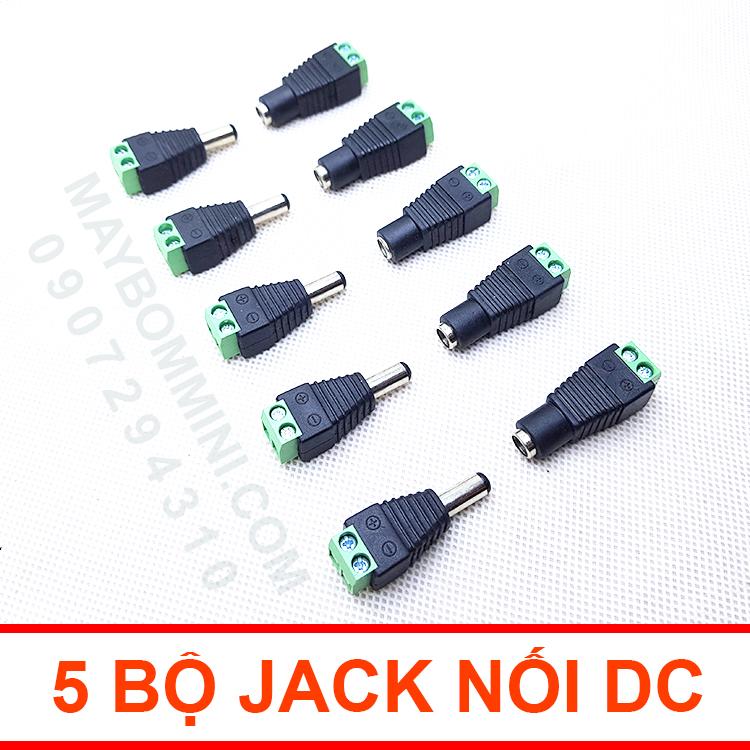 [HCM]Bộ 5 Jack Cấm Nguồn Điện DC Đực Cái