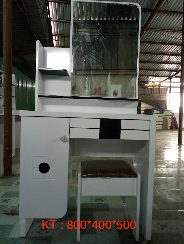 Bàn trang điểm kèm ghế Mina Furniture MN-BPMDF-15 (800*400*500)