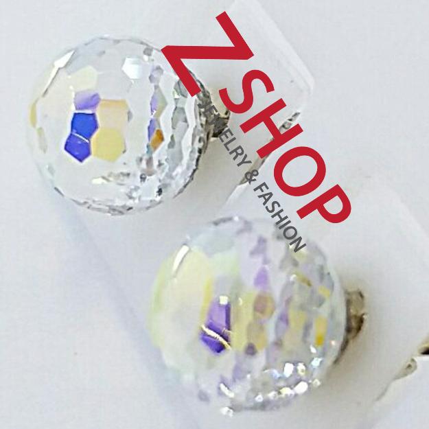Bông tai bạc 925 - pha lê cao cấp B010