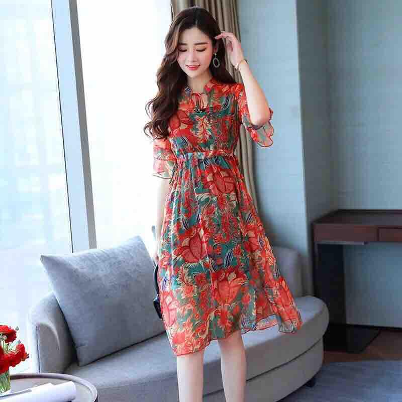 Đầm lụa hàng nhập Quảng Châu cao cấp