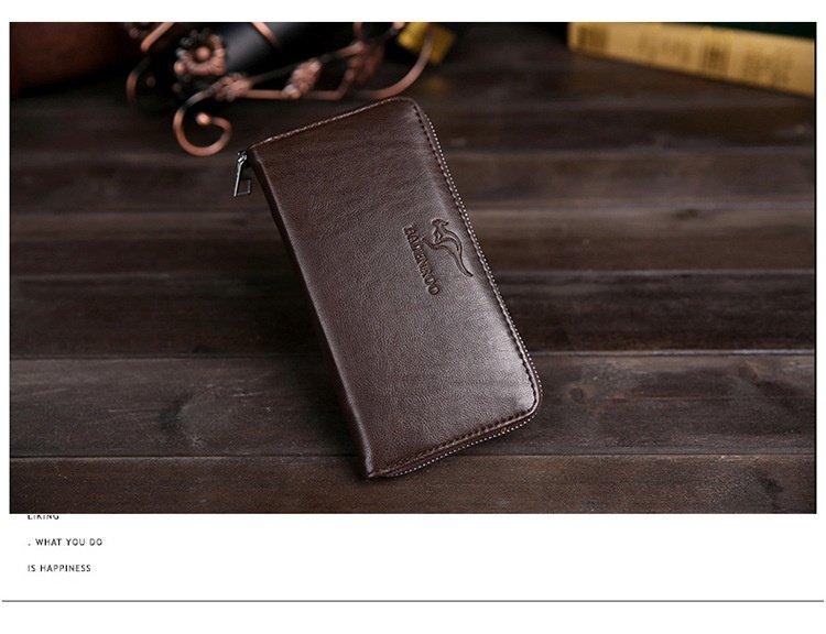 Men and women Long Wallet Leather Money Clip Fashion Card Holder VT 1009D