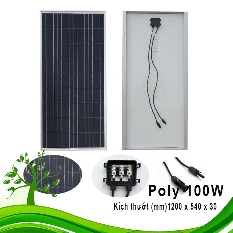 Tấm pin năng lượng mặt trời 100W 18V Solar panels 100W