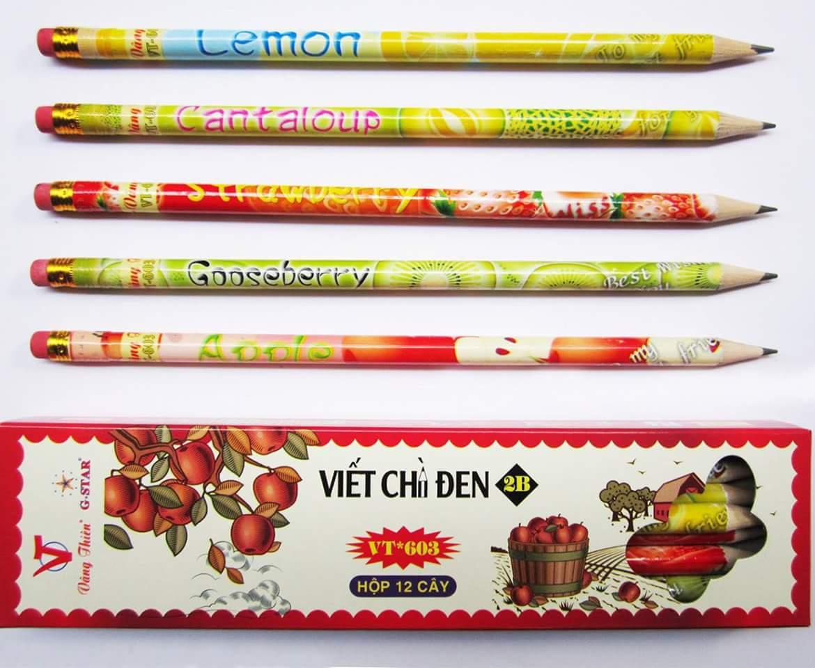 12 cây viết chì gỗ 2B cao cấp gstar