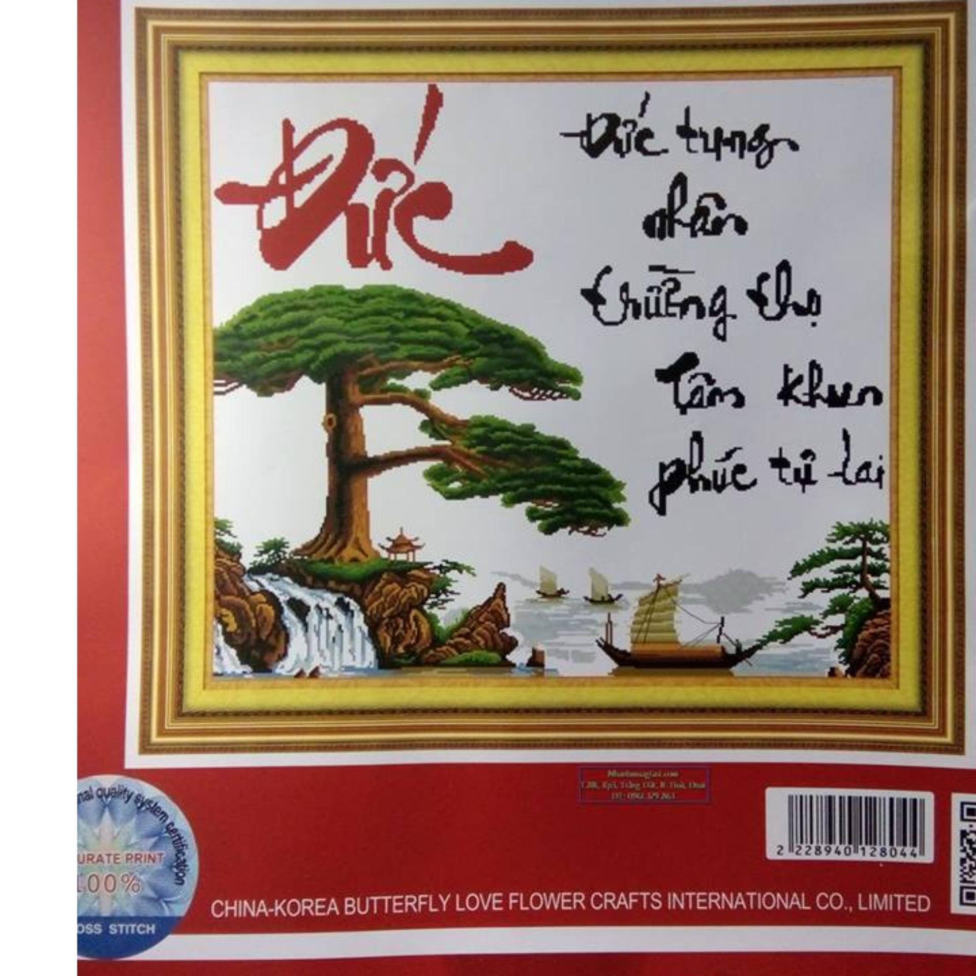 Tranh thêu chữ thập chữ đức 222894