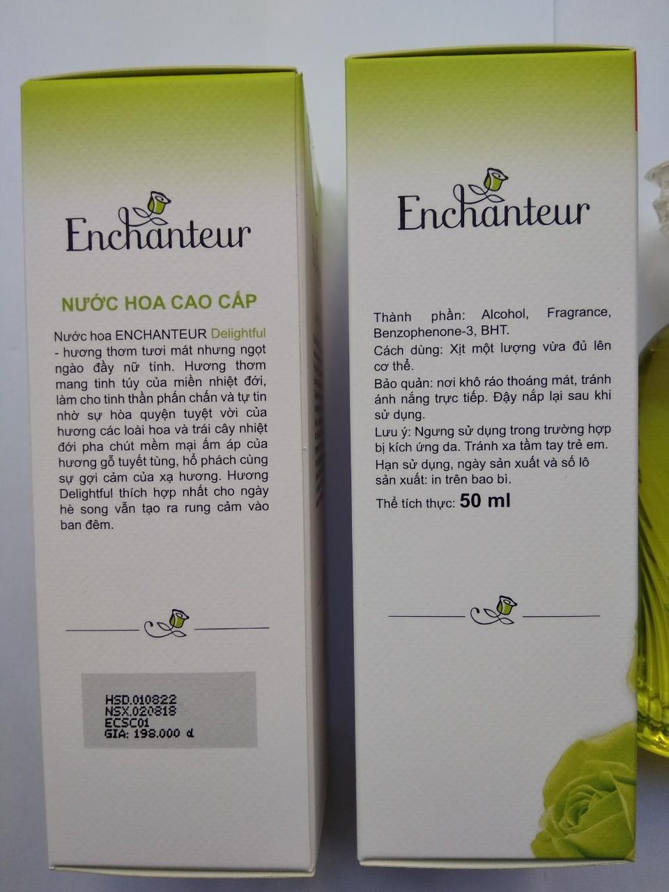[HCM]Enchanteur - Nước hoa cao cấp 50 ml - Delightful