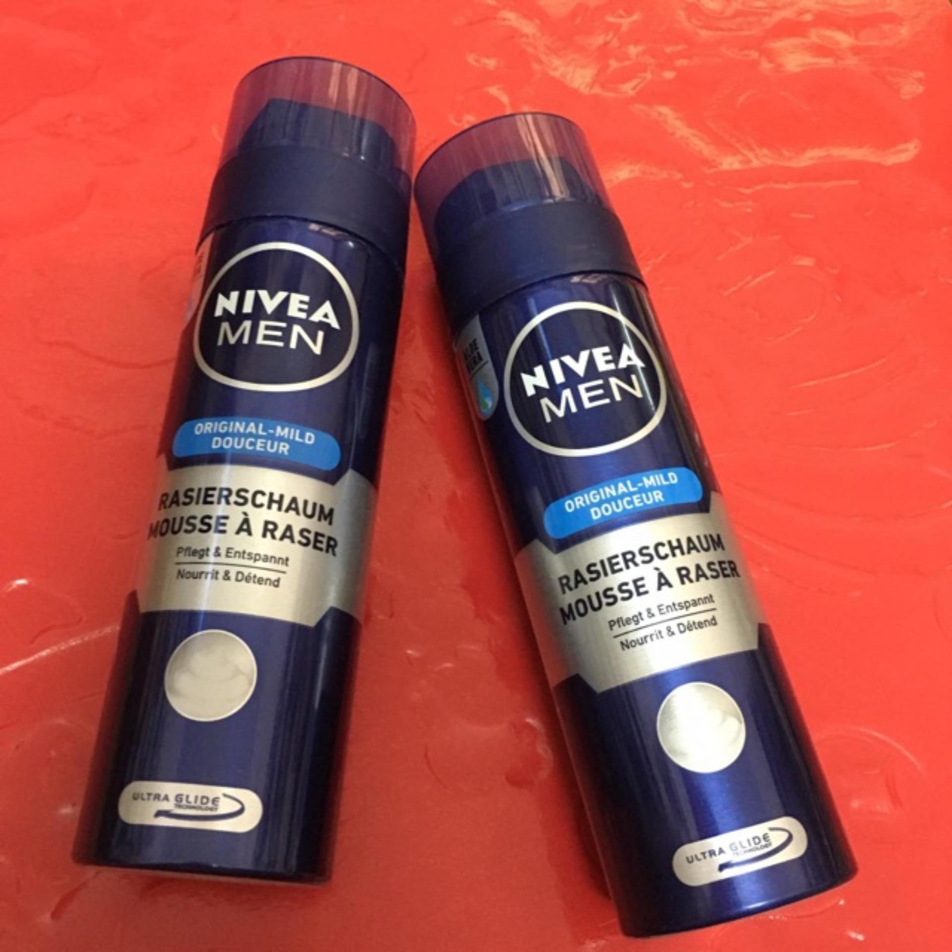 Bọt cạo râu NIVEA MEN Rasierschaum Mousse 200ml - Đức