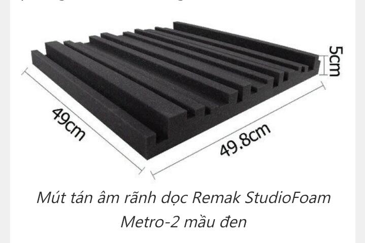 6 TẤM MÚT TÁN ÂM SỌC CAO THẤP STUDIOFOAM METRO - 2