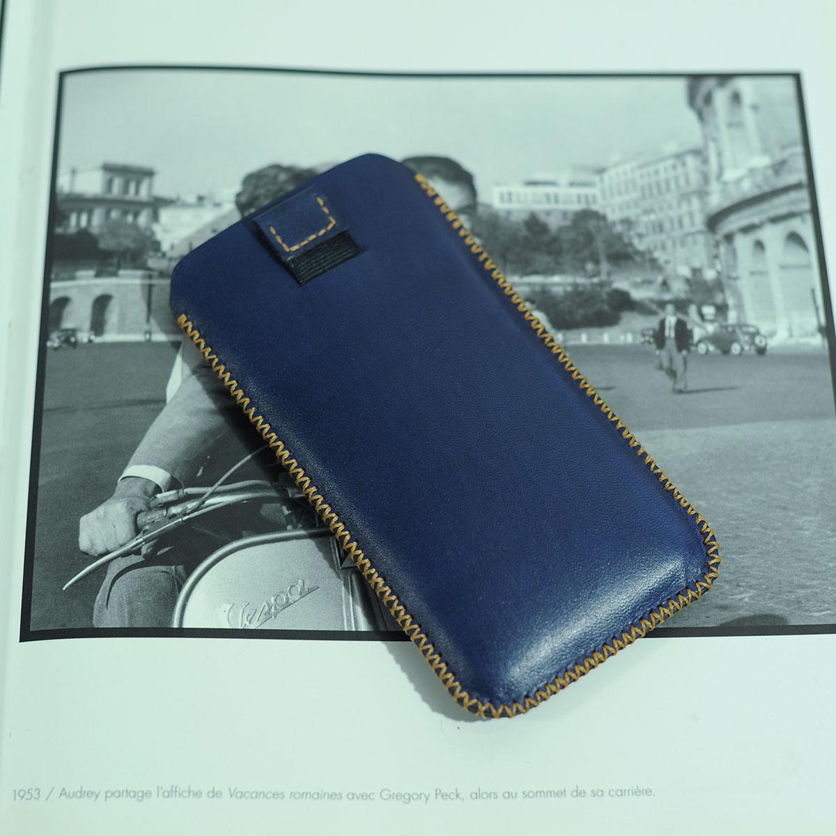 Bao da handmade cho điện thoại Iphone 8 Plus - Bao da Mino Crafts VI374