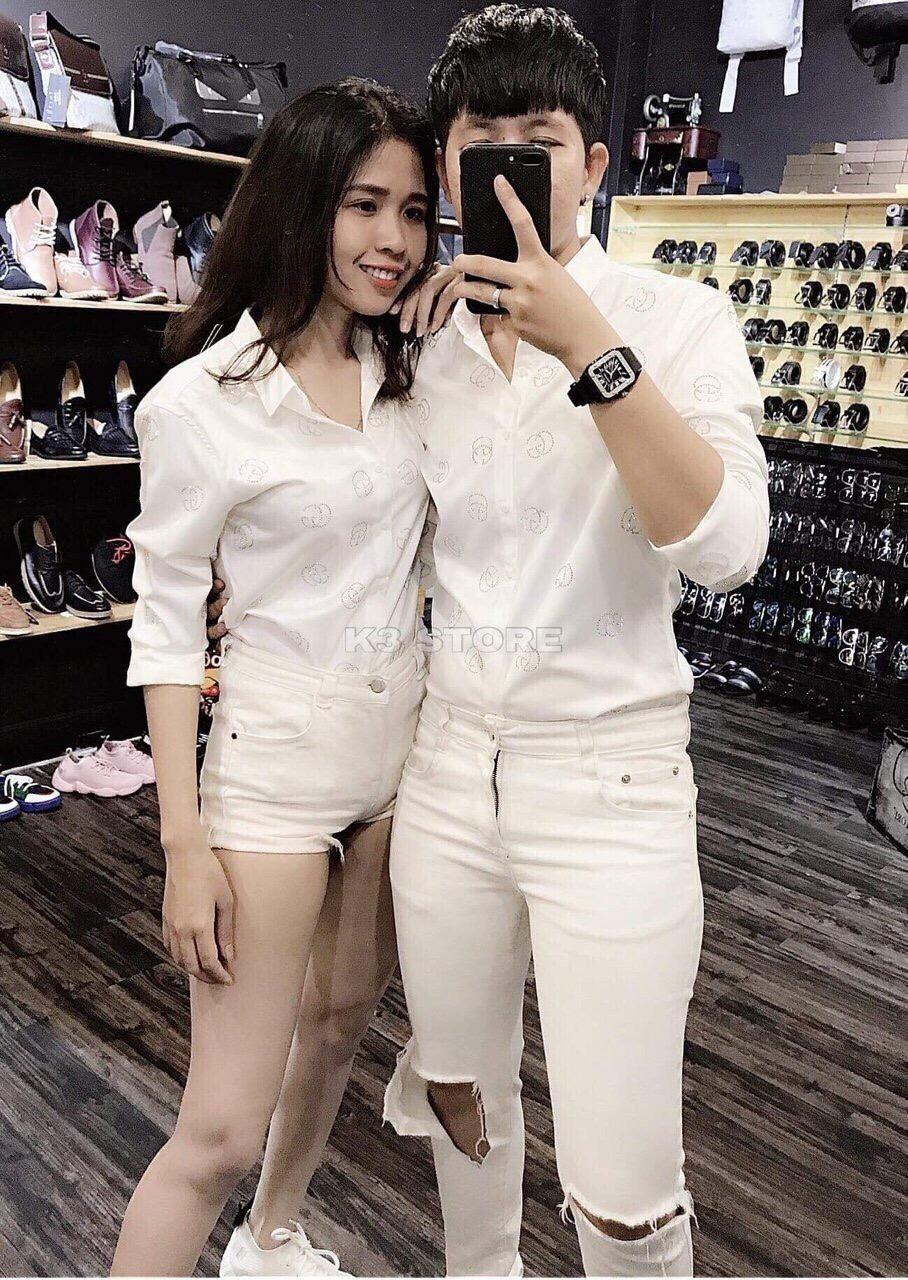 Áo somi cặp nam nữ cao cấp 934 luly fashion