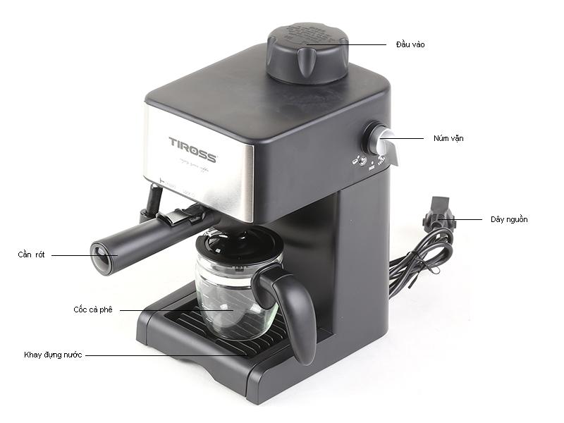 Máy pha cà phê Tiross TS621 (Chuẩn vị cà phê, Sánh, Ngon)
