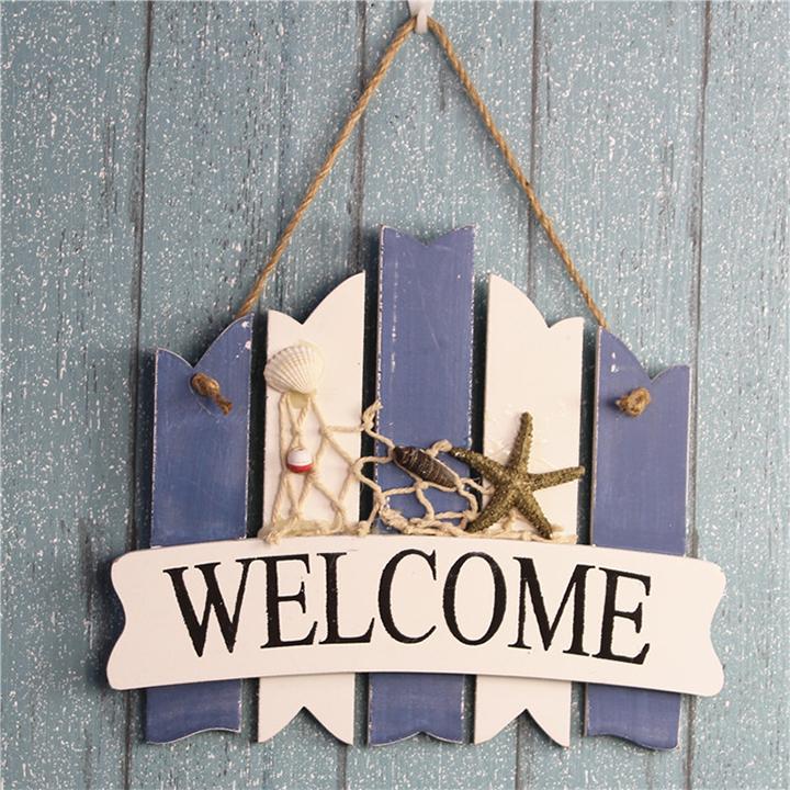 [HCM]Bảng gỗ treo cửa Welcome