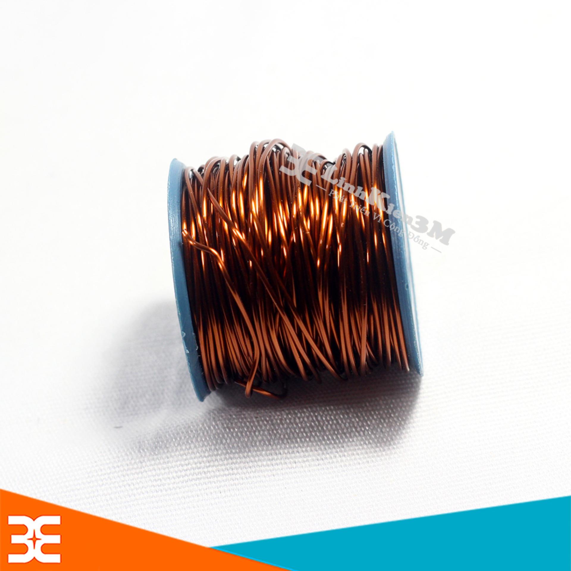 Cuộn 100g Dây Đồng Bọc Cách Điện 1.0mm