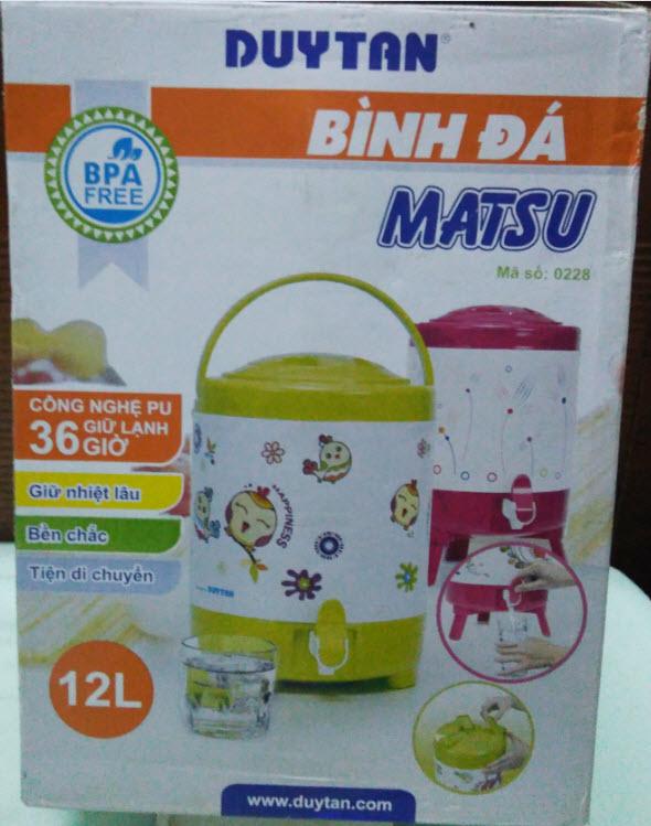 Bình nước đá Matsu 12Lít Duy Tan