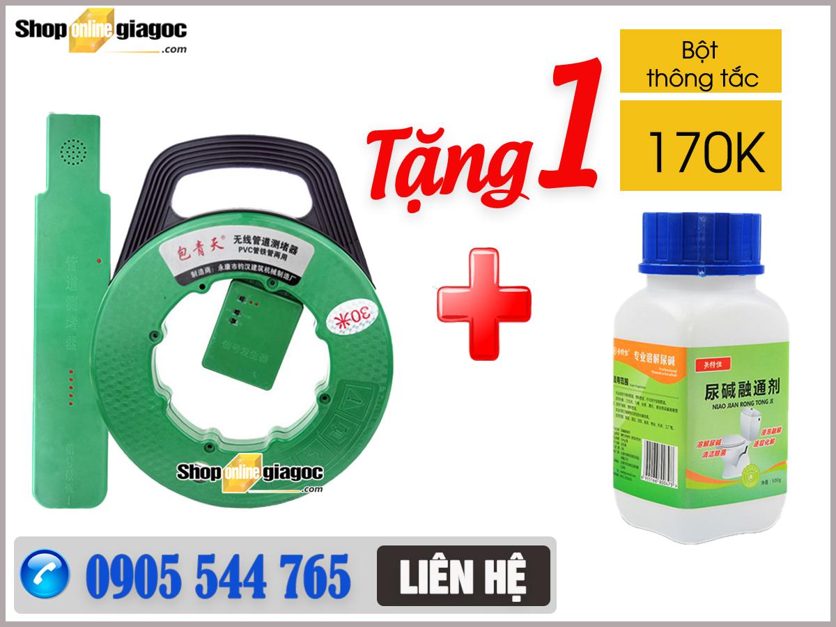 Máy Dò Điểm Thông Tắc Tặng Bột Thông Tăc