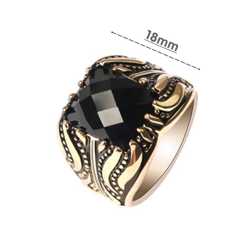 [HCM]Nhẫn nam đính đá gtm88 (tặng bông tai nam châm)