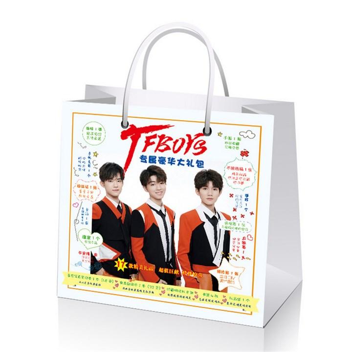 Túi quà Tfboys có poster postcard bookmark banner huy hiệu thiếp ảnh dán album hình idol thần tượng