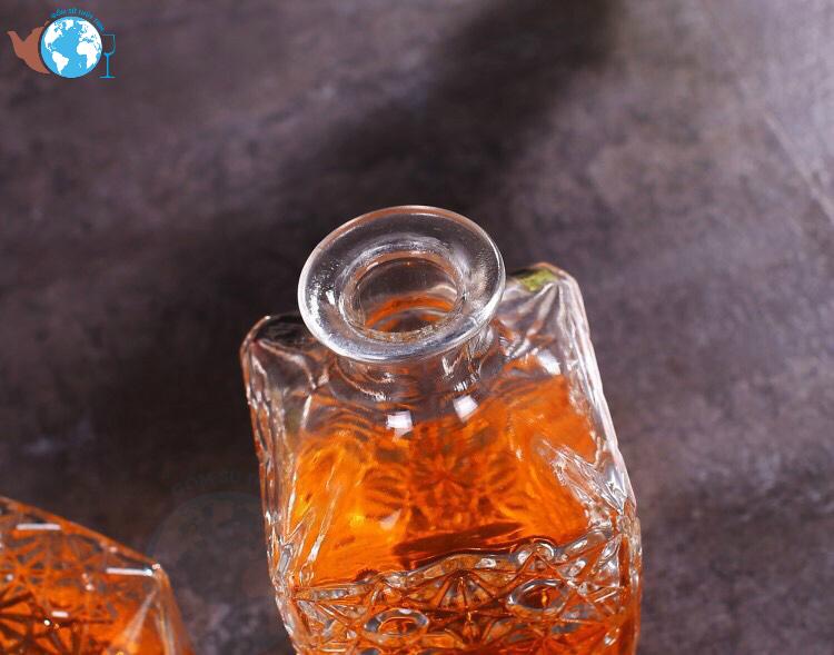 [HCM]Bình Đựng Rươu Ngâm Sâm Thuỷ Tinh 750ml - BR01