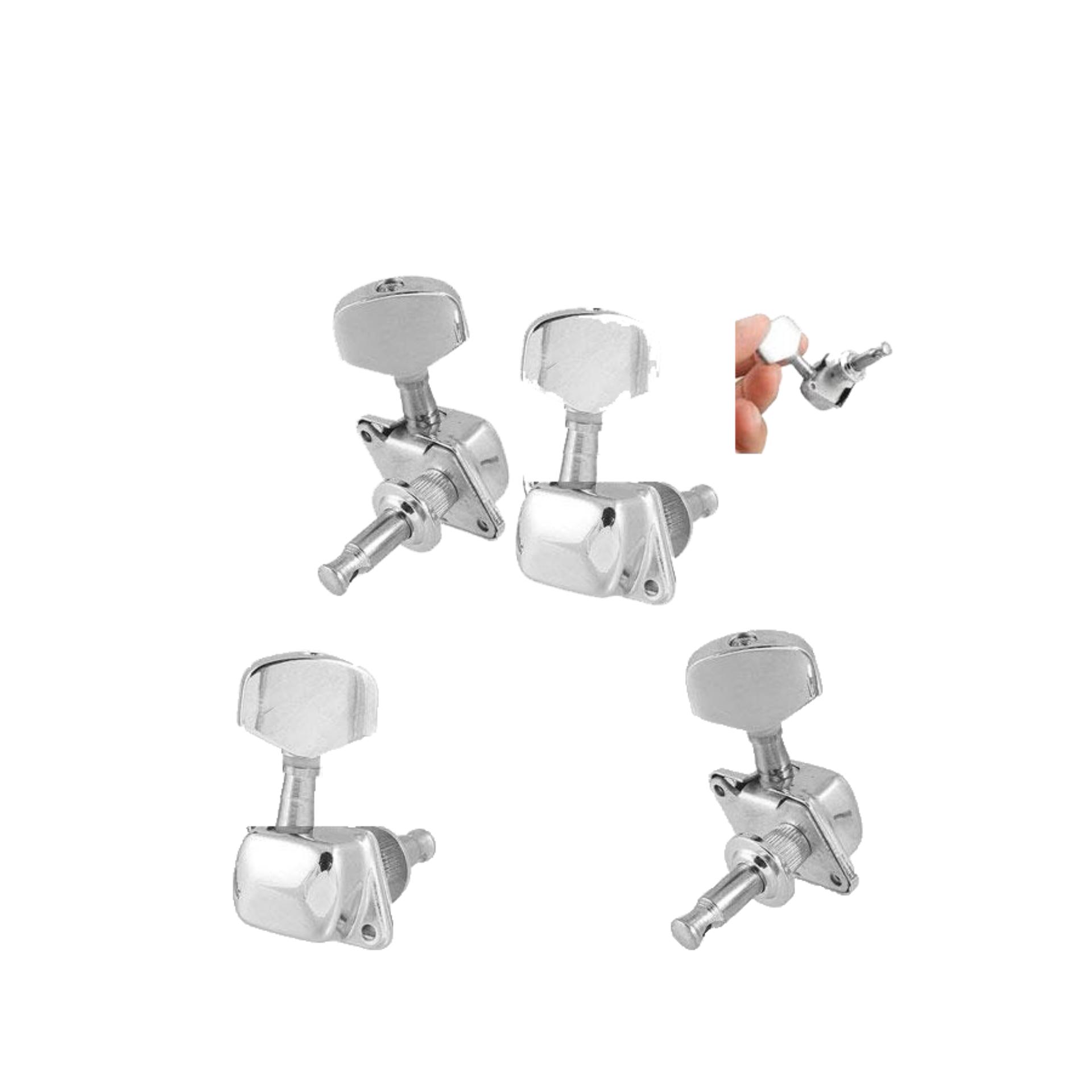 1 chiếc khóa đàn guitar acoustic inox đúc rỗng (bên dây 4,5,6)