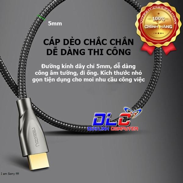 Cáp HDMI 2.0 hỗ trợ 4k Carbon dài 2m Ugreen 50108