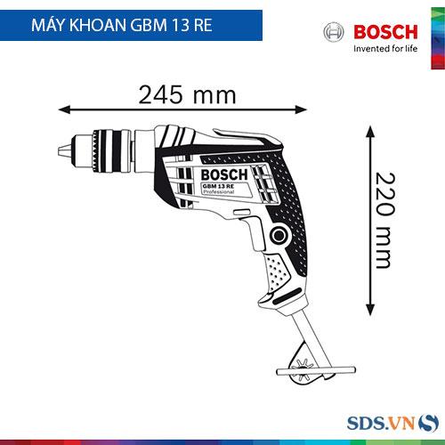 Máy khoan Bosch GBM 13 RE Professional + Tặng 1 đầu vít ngắn và 1 đầu vít dài