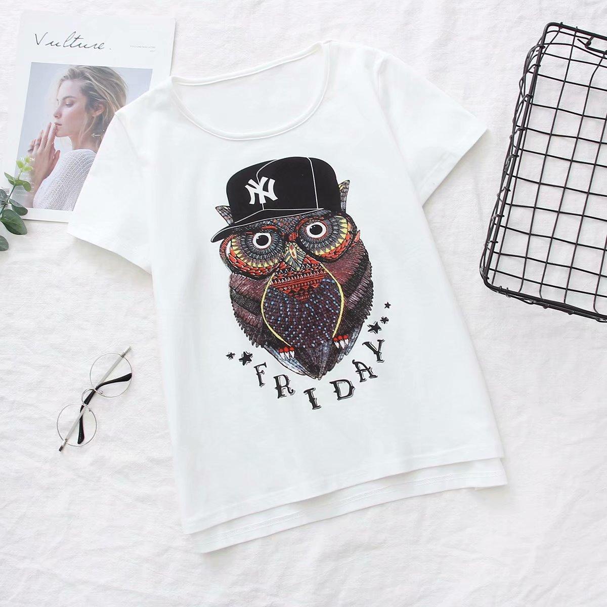 Áo thun nữ trắng kiểu mới đẹp 2019