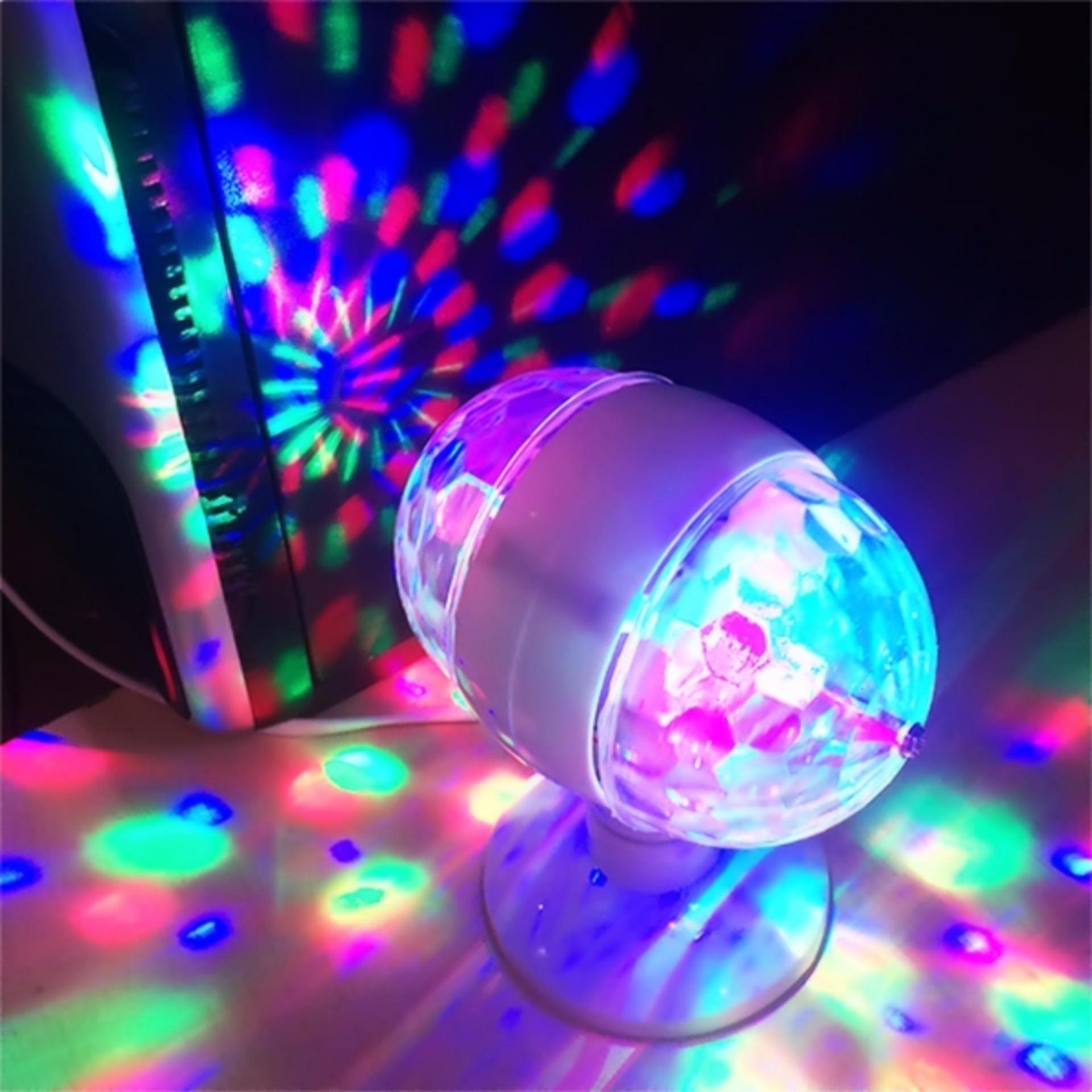 Đèn led xoay nhiều màu E27 LED MAGIC BALL LIGHT