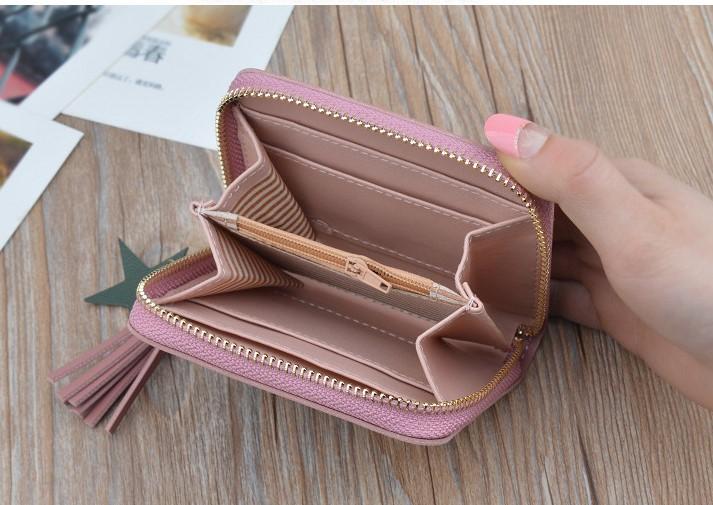 Ví Nữ Mini Cao Cấp Hàn Quốc (màu đỏ sậm).