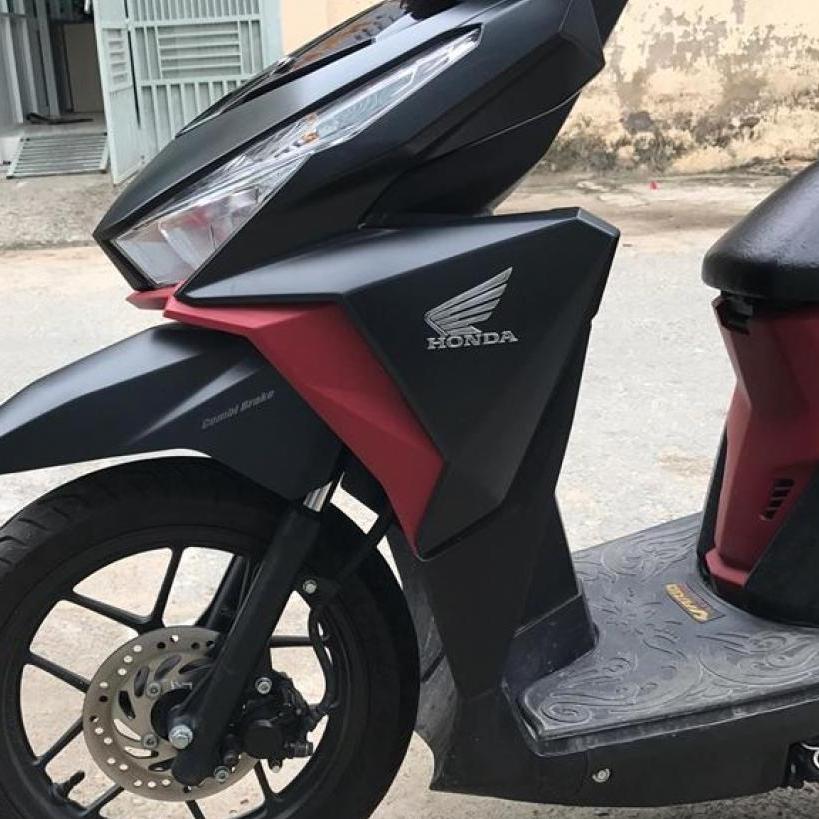 Bộ 2 tem cánh chim dán dành cho xe máy, moto(màu bạc)
