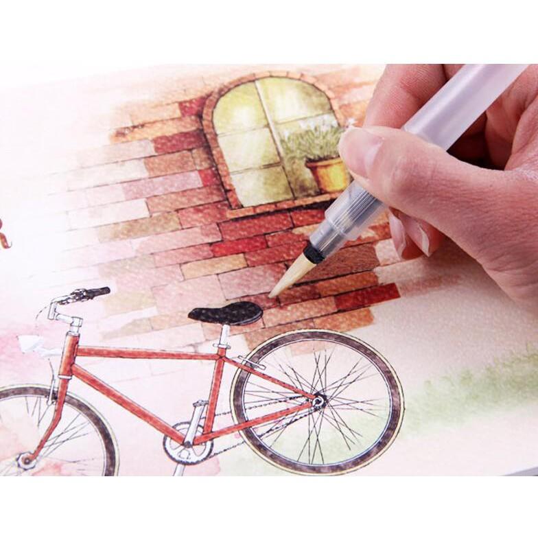 SỔ MÀU NƯỚC POTENTATE A5 MẪU XE ĐẠP ĐL 230G/M2