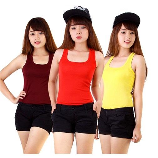 [HCM]Combo 5 áo thun cotton sát nách co giãn dáng ôm