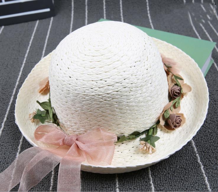 Mũ (nón) đi chơi cho bé gái M16 (Nâu nhạt)