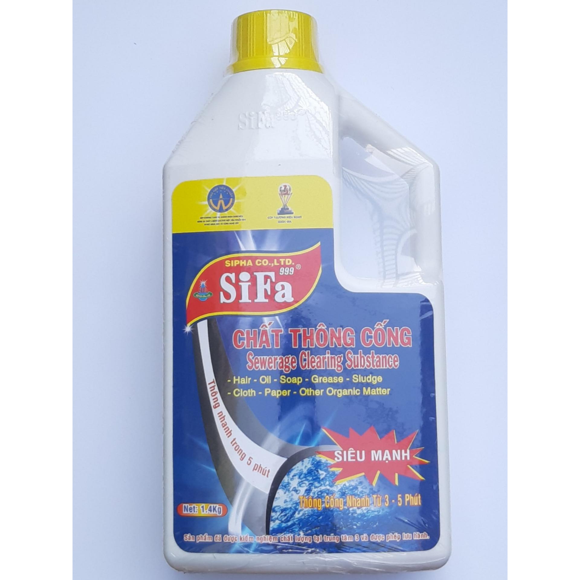 Chất thông tắc cống chống hôi Siêu mạnh 5 phút 1400g Sifa